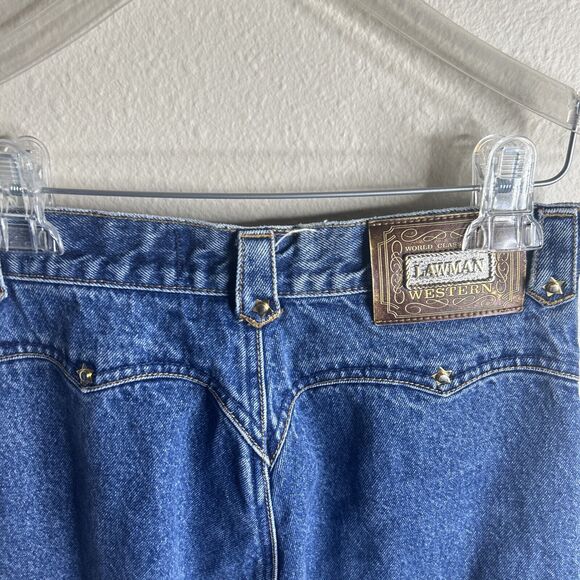 Lawman Women’s Western High Waisted Denim Jeans Size 2 Vintage 90s - Picture 8 of 10